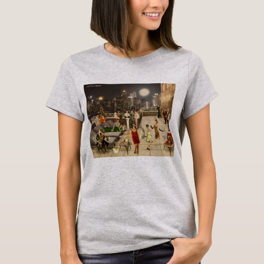 T-shirt Art Déco Skyline (Devant)