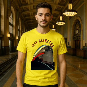 T-shirt Art Déco vintage 1939 Annonce de train de locomoti