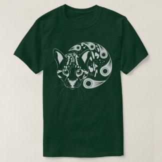 T-shirt Art d'encre de grand chat d'Ocelot
