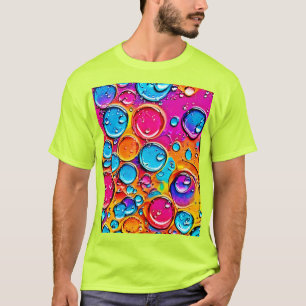 T-shirt Art des gouttes d'eau Abstraites