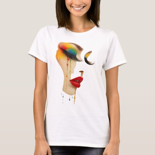 T-shirt Art des Larmes Arc-en-Ciel (Devant)