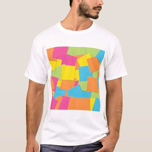 T-shirt Art des notes collantes (Devant)