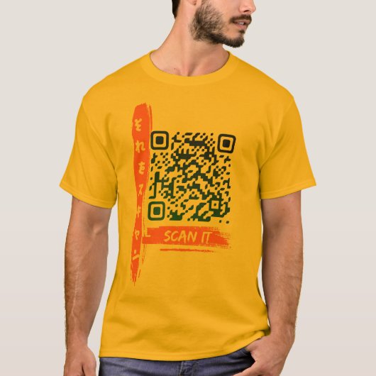 T-shirt Art Design unique QR Code Scan Pour Visiter Insta (Devant)