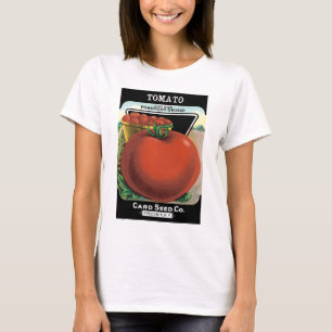 T-shirt Art d'étiquette de paquet de graines vintage, Toma