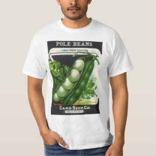 T-shirt Art d'étiquette de pochette de graines vintage, ha