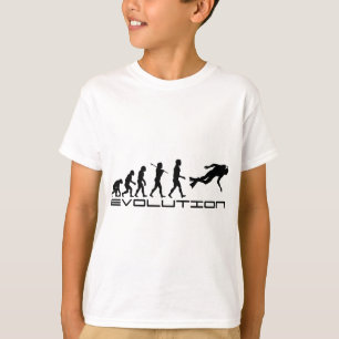 T-shirt Art d'évolution de sport aquatique de plongée de