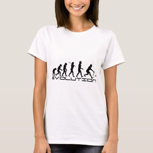 T-shirt Art d'évolution de sport de raquette de joueur de (Devant)