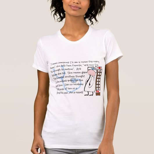 T-shirt Art d'histoire "d'infirmière retraitée"--Articles (Devant)