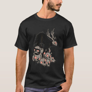 T-shirt Art d'horreur de chats démon déplaisant