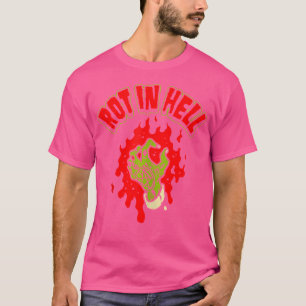 T-shirt Art D'Horreur - Zombie Poignée En Enfer - Psychobi