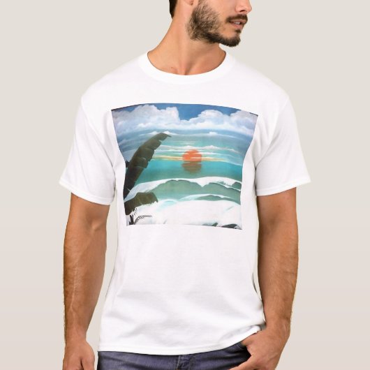 T-shirt art d'océan (Devant)