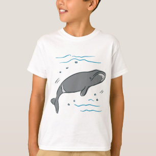 T-shirt Art d'océan de cétacé de mammifères marins de