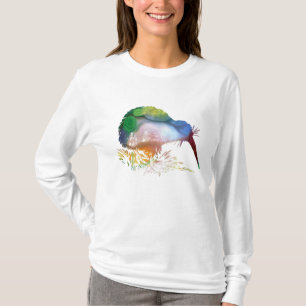 T-shirt Art d'oiseau de kiwi