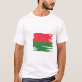 T-shirt Art Drapeau Madagascar (Devant)