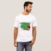T-shirt Art Drapeau Zambien (Devant entier)