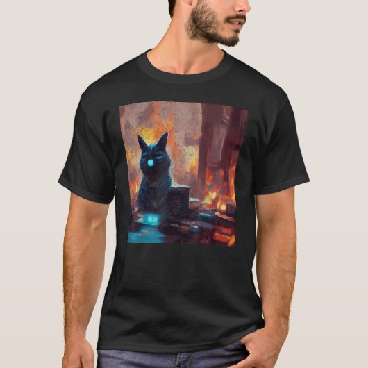 T-shirt Art du chat (Devant)