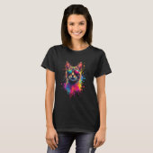 T-shirt Art du chat (Devant entier)