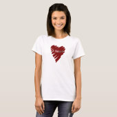 T-shirt Art du cœur (Devant entier)