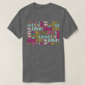 T-shirt art du design amour mignon (Design devant)