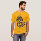T-shirt Art du dragon chinois (Devant entier)