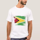 T-shirt Art du drapeau de Guyana (Devant)
