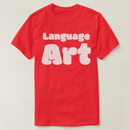 T-shirt Art du langage (Design devant)