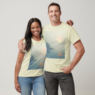T-shirt Art du matin d'hiver paisible