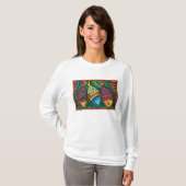 T-shirt Art du poisson Abstrait (Devant entier)