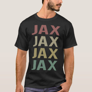 T-shirt Art du texte coloré - Nom de jax