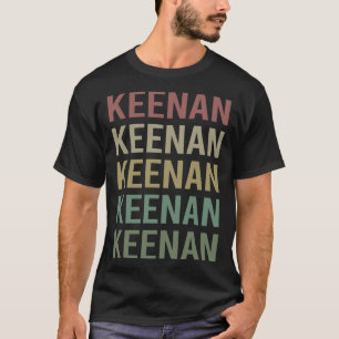 T-shirt Art du texte coloré - Nom de Keenan