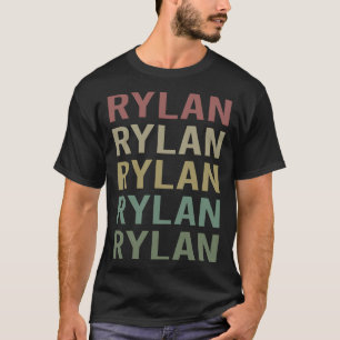T-shirt Art du texte coloré - Nom du rylan