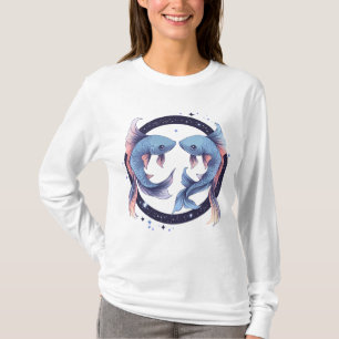 T-shirt Art du zodiaque Poissons mystique