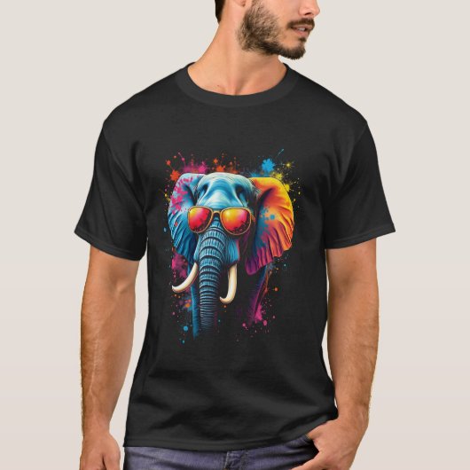 T-shirt Art éléphant (Devant)