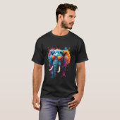 T-shirt Art éléphant (Devant entier)