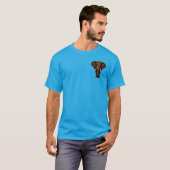 T-shirt Art éléphant orné (Devant entier)