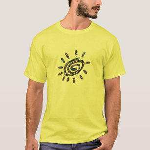 T-shirt Art en spirale coloré de Sun Emoji