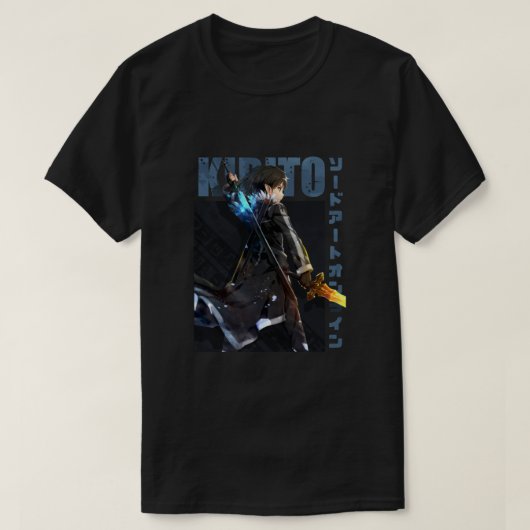 T-shirt Art épée en ligne - Kirito Essential (Design devant)