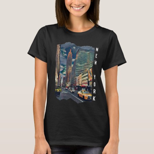 T-shirt Art esthétique de New York (Devant)