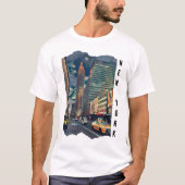 T-shirt Art esthétique de New York (Devant)