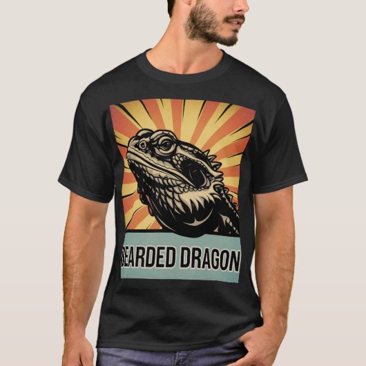 T-shirt Art et dessins de Dragon, Unique pour Reptile (Devant)