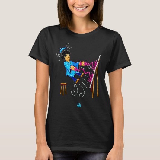 T-shirt Art Explosion Peinture Créative (Devant)