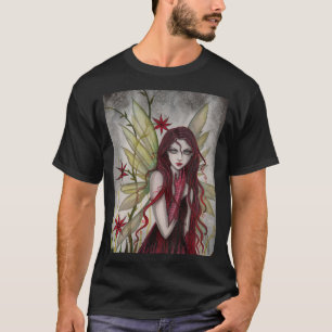 T-shirt Art fantastique gothique de fée écarlate