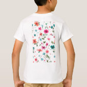 T-shirt Art floral dynamique (Dos)