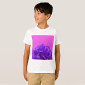 T-shirt Art Floral pourpre et framboise (Devant entier)