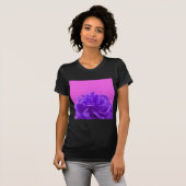 T-shirt Art Floral pourpre et framboise (Devant entier)