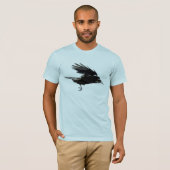 T-shirt Art Flying Black CROW (Corbeau) (Devant entier)