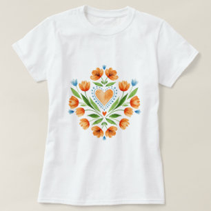 T-shirt Art folklorique polonais traditionnel