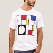 T-shirt Art Géométrique Abstrait (Devant)