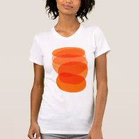 Art géométrique Abstrait minimaliste en orange