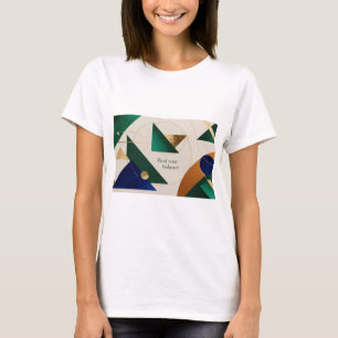 T-shirt Art géométrique Abstrait Moderne minimaliste poste